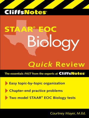 cover image of CliffsNotes STAAR EOC Biology Quick Review